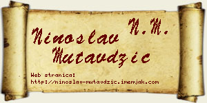 Ninoslav Mutavdžić vizit kartica